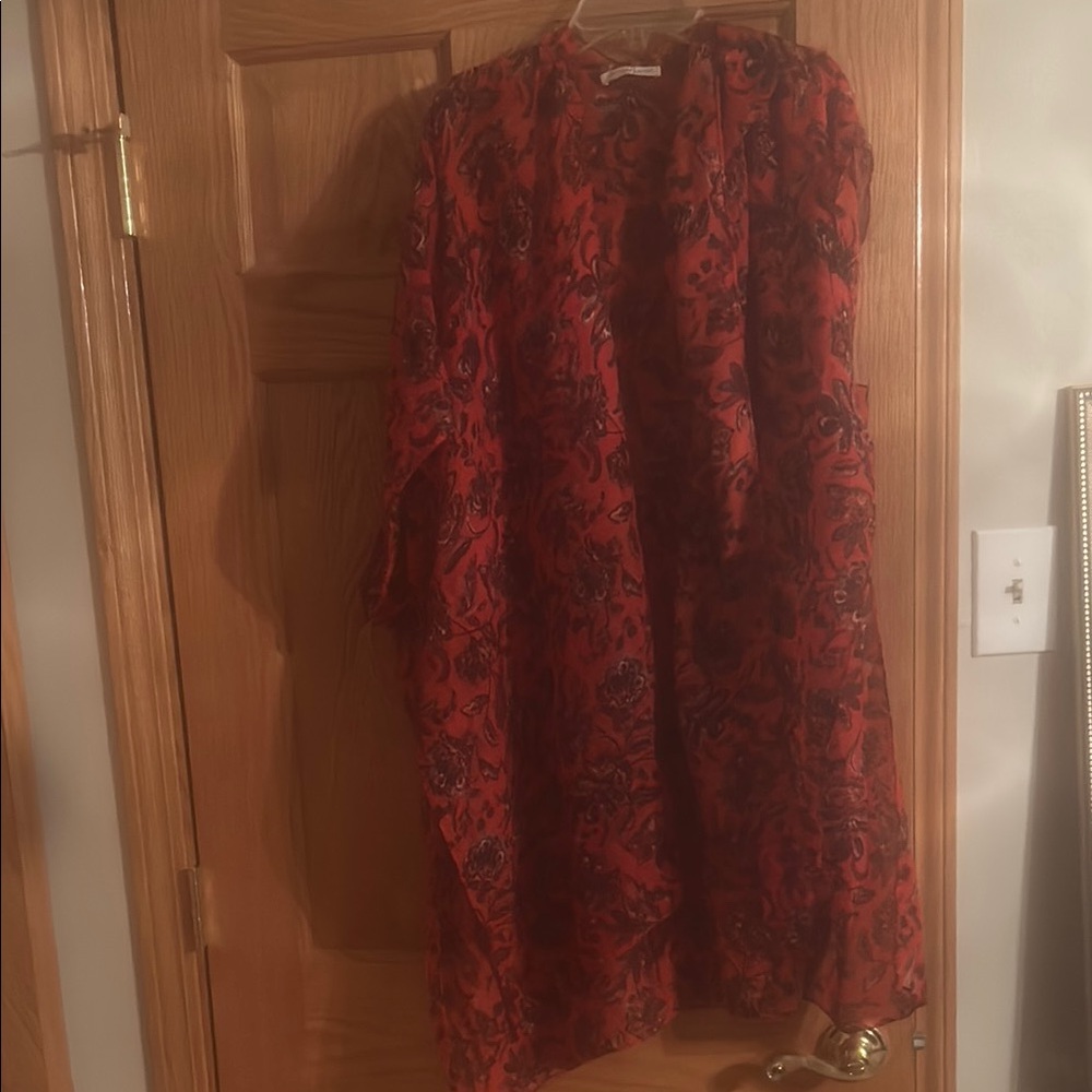 Red Floral Kimono